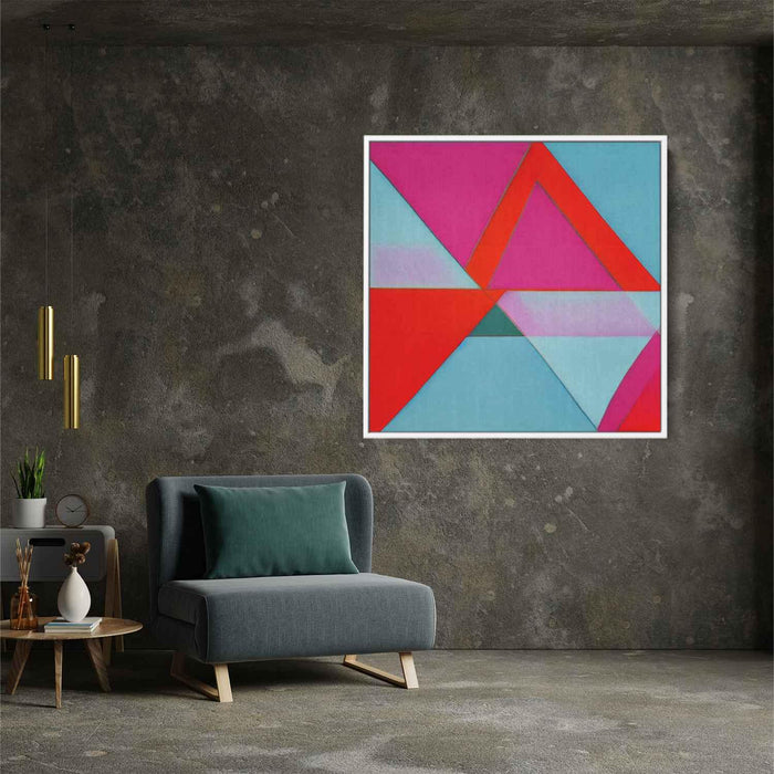Pastel Bauhaus Triangles #012 - Kanvah
