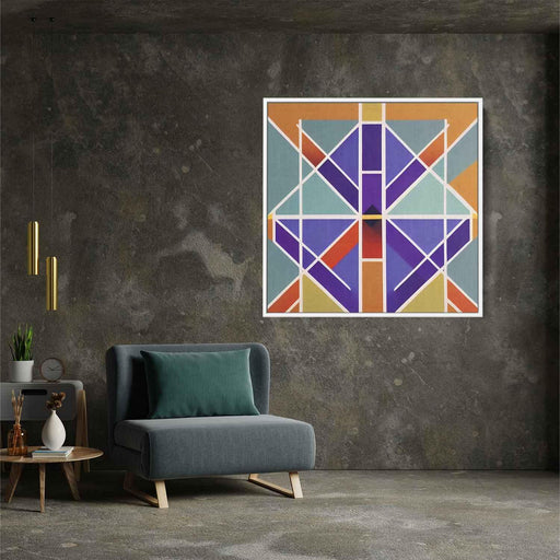 Pastel Bauhaus Triangles #014 - Kanvah