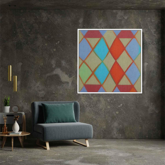 Pastel Bauhaus Triangles #016 - Kanvah