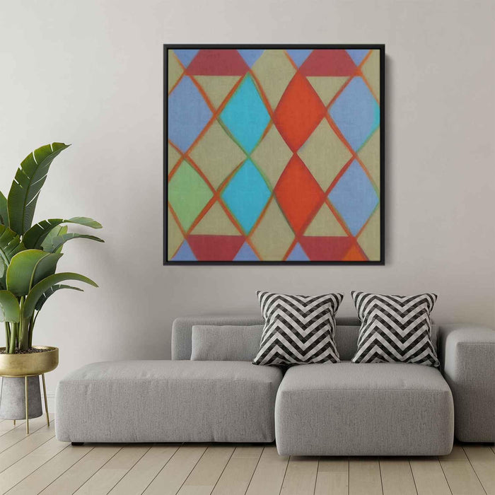 Pastel Bauhaus Triangles #016 - Kanvah