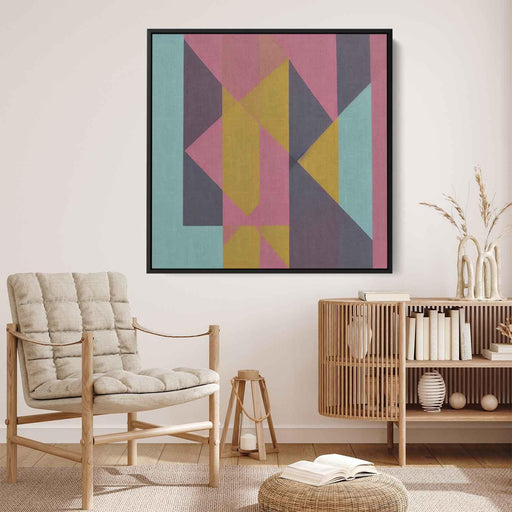 Pastel Bauhaus Triangles #017 - Kanvah