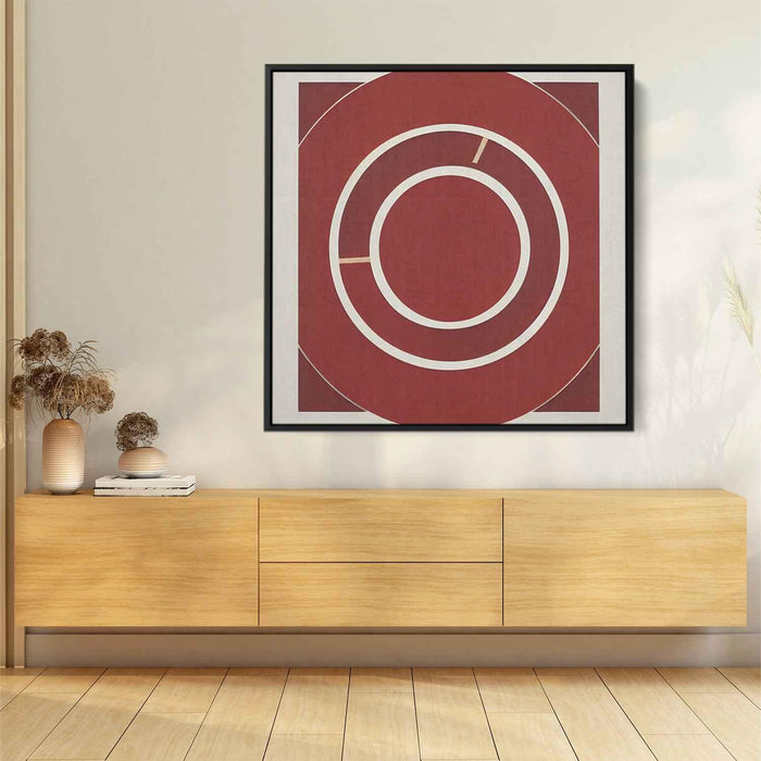 Red Bauhaus Circles #001 - Kanvah