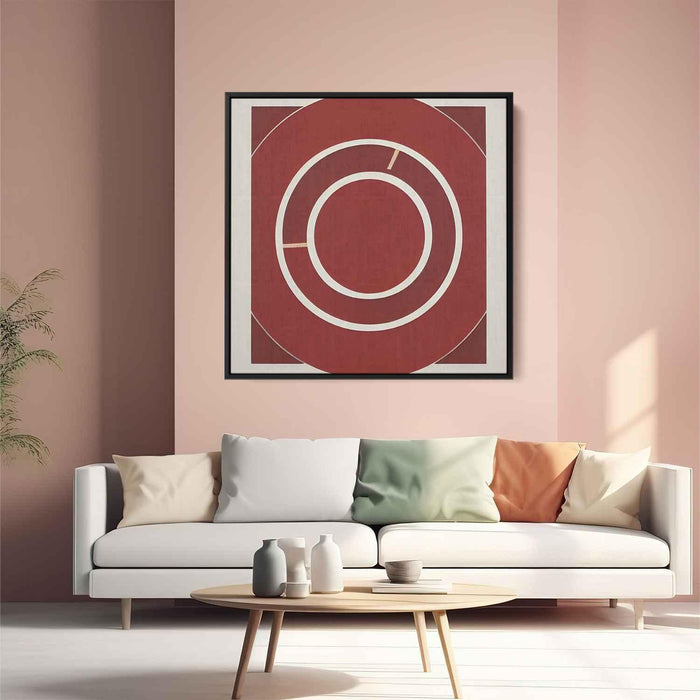 Red Bauhaus Circles #001 - Kanvah