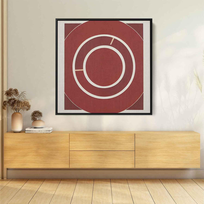 Red Bauhaus Circles #001 - Kanvah