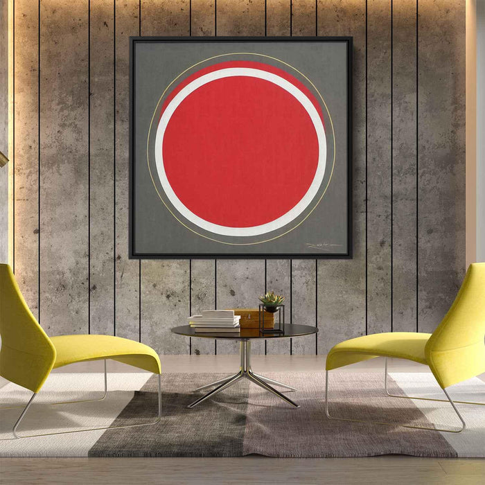 Red Bauhaus Circles #004 - Kanvah