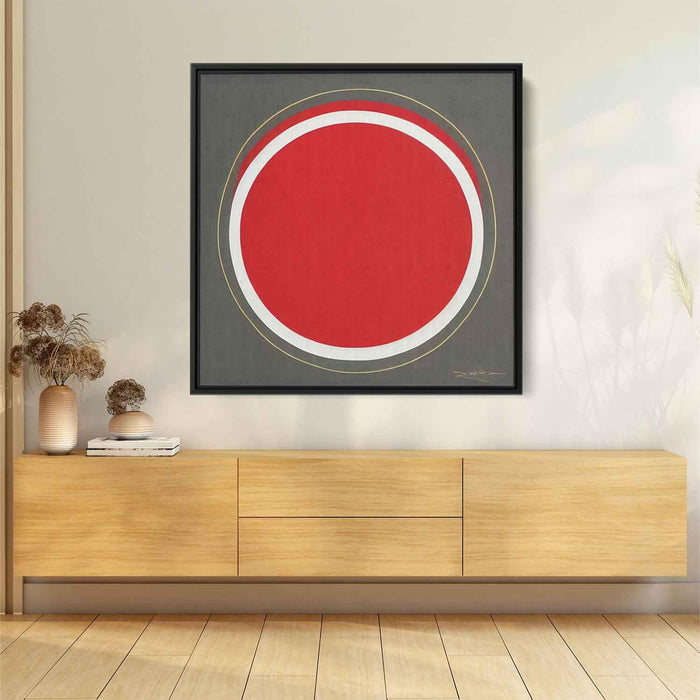 Red Bauhaus Circles #004 - Kanvah