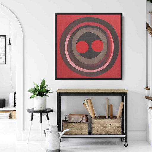Red Bauhaus Circles #007 - Kanvah