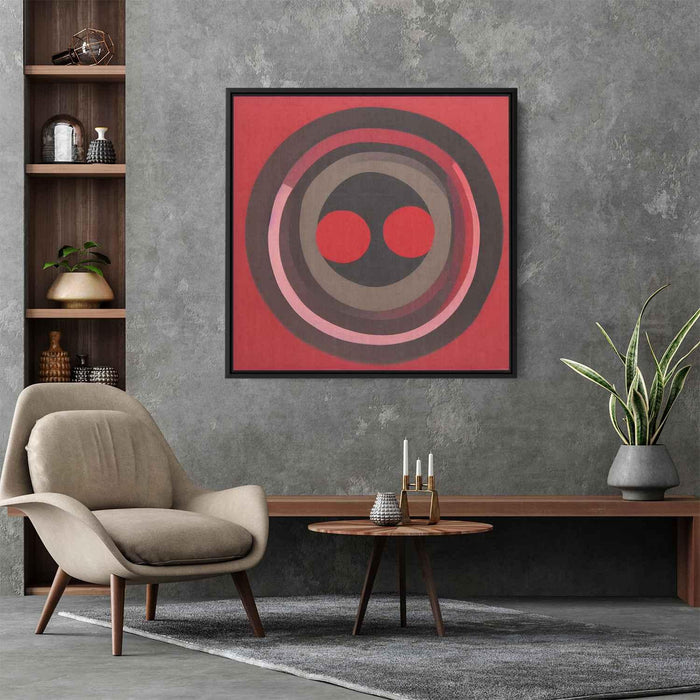 Red Bauhaus Circles #007 - Kanvah