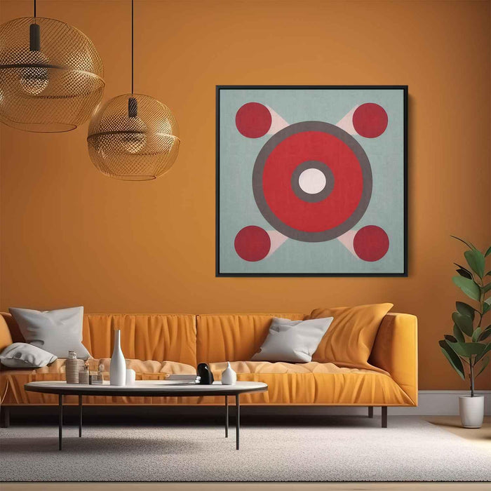 Red Bauhaus Circles #010 - Kanvah