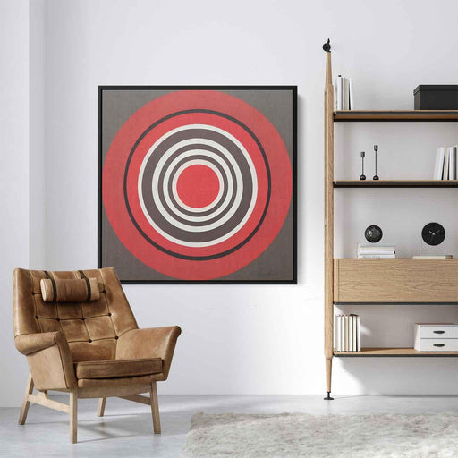 Red Bauhaus Circles #011 - Kanvah