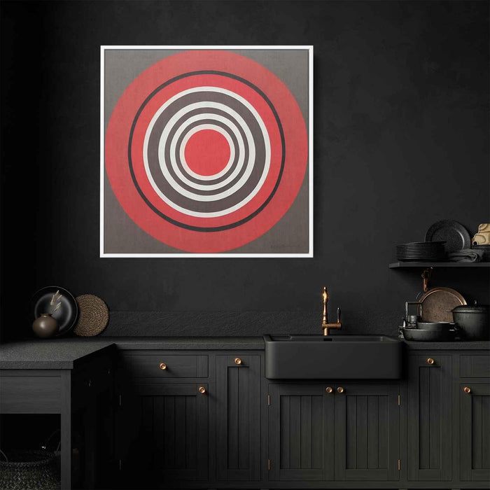 Red Bauhaus Circles #011 - Kanvah