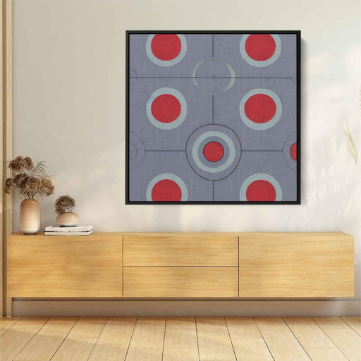 Red Bauhaus Circles #012 - Kanvah