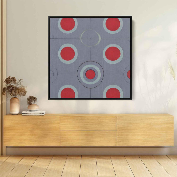 Red Bauhaus Circles #012 - Kanvah