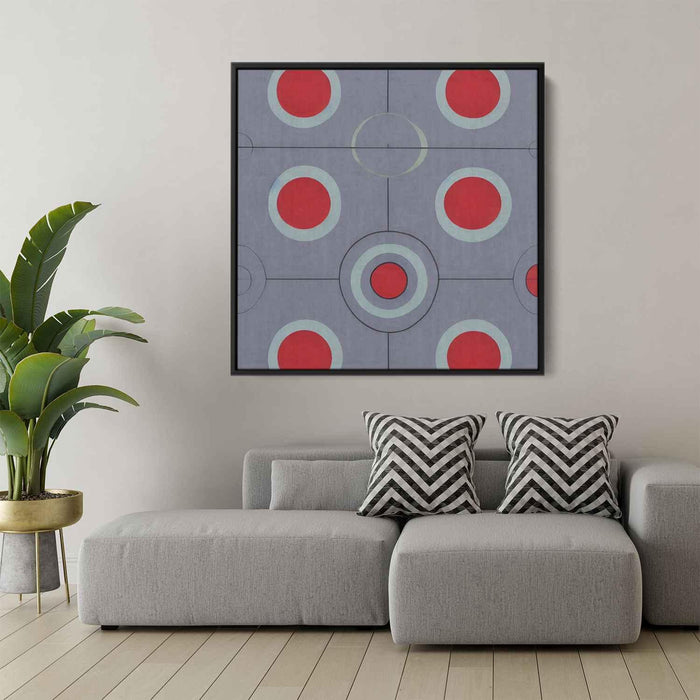 Red Bauhaus Circles #012 - Kanvah