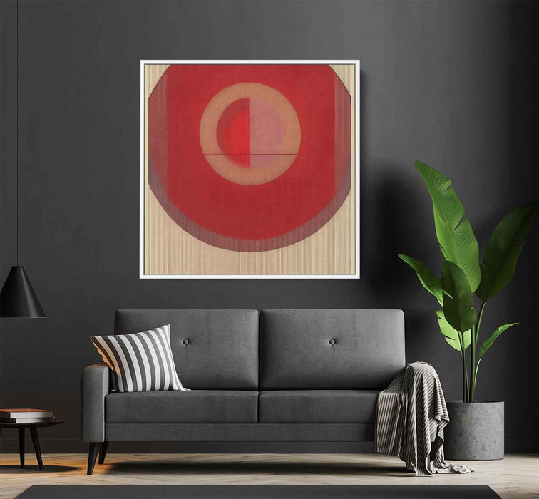 Red Bauhaus Circles #013 - Kanvah
