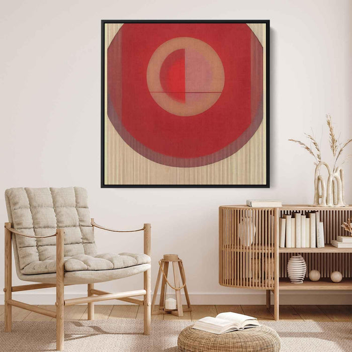 Red Bauhaus Circles #013 - Kanvah