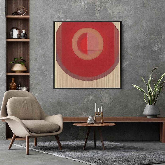 Red Bauhaus Circles #013 - Kanvah