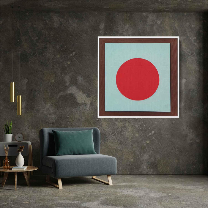 Red Bauhaus Circles #016 - Kanvah