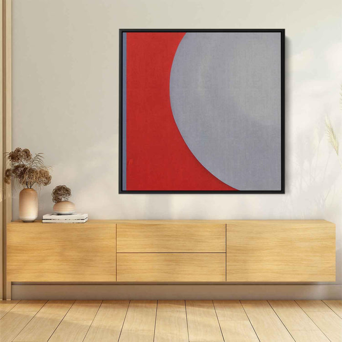 Red Bauhaus Ovals #002 - Kanvah