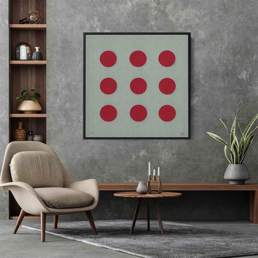 Red Bauhaus Ovals #009 - Kanvah