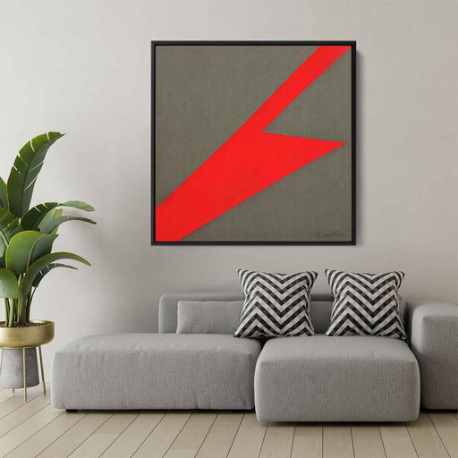 Red Bauhaus Triangles #006 - Kanvah