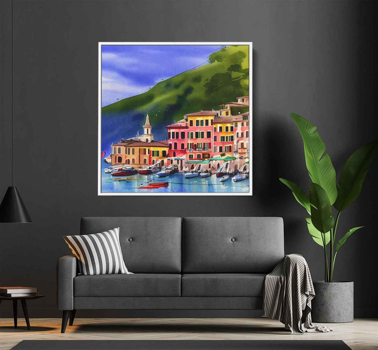 Watercolor Portofino Streets #001 - Kanvah