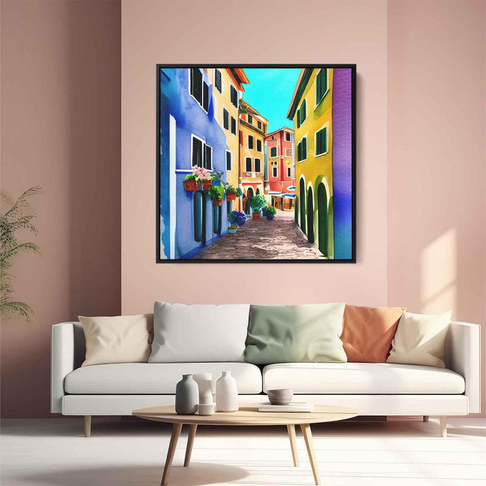 Watercolor Portofino Streets #006 - Kanvah