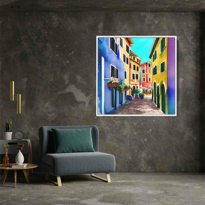 Watercolor Portofino Streets #006 - Kanvah