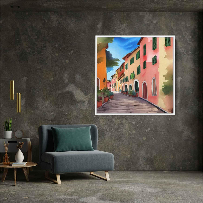 Watercolor Portofino Streets #009 - Kanvah